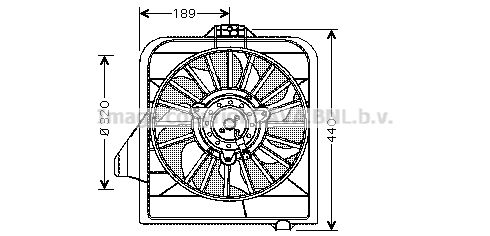 AVA QUALITY COOLING Ventilators, Motora dzesēšanas sistēma CR7504